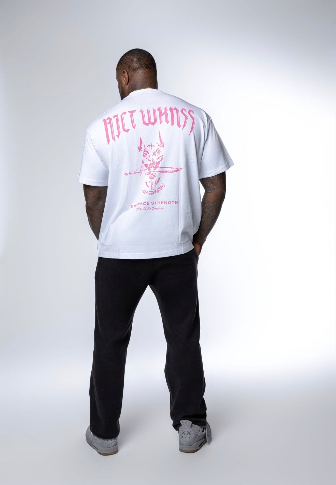 RJCT WKNSS - White / Pink 'Ferocious' Tee