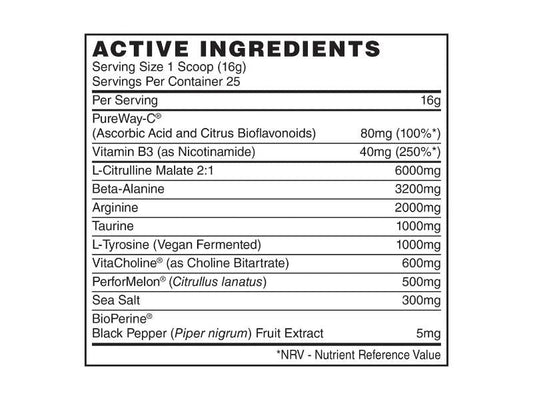 Naughty Boy Pump Pre-Workout (CLUMPY)