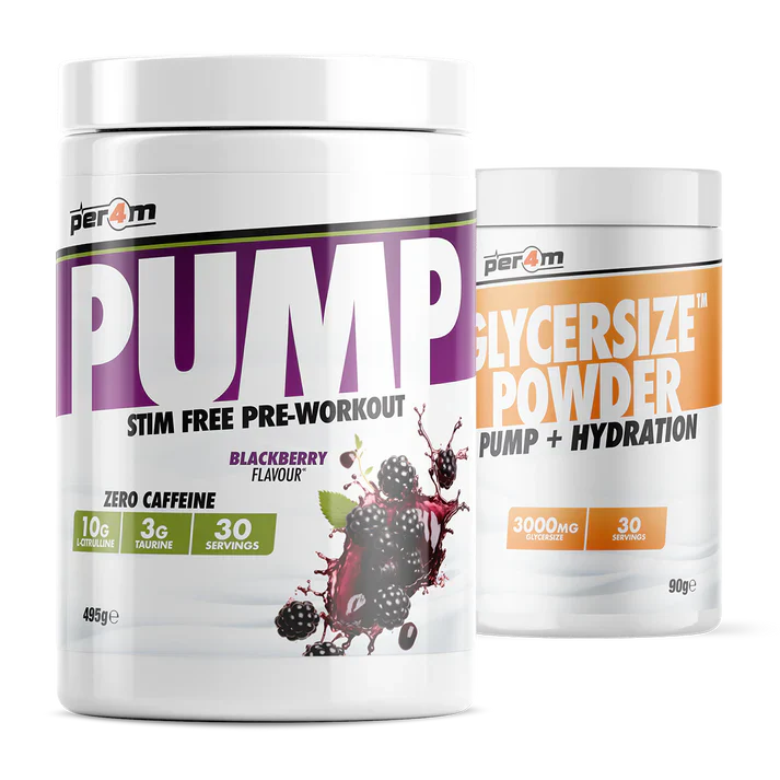 Per4m Pump Stim Free Pre Workout with Glycersize™