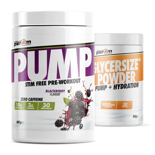 Per4m Pump Stim Free Pre Workout with Glycersize™