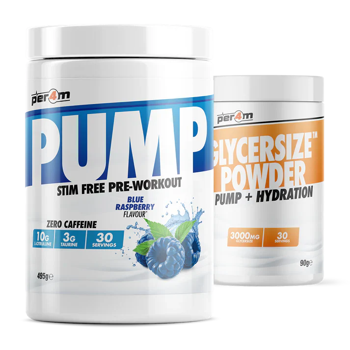 Per4m Pump Stim Free Pre Workout with Glycersize™